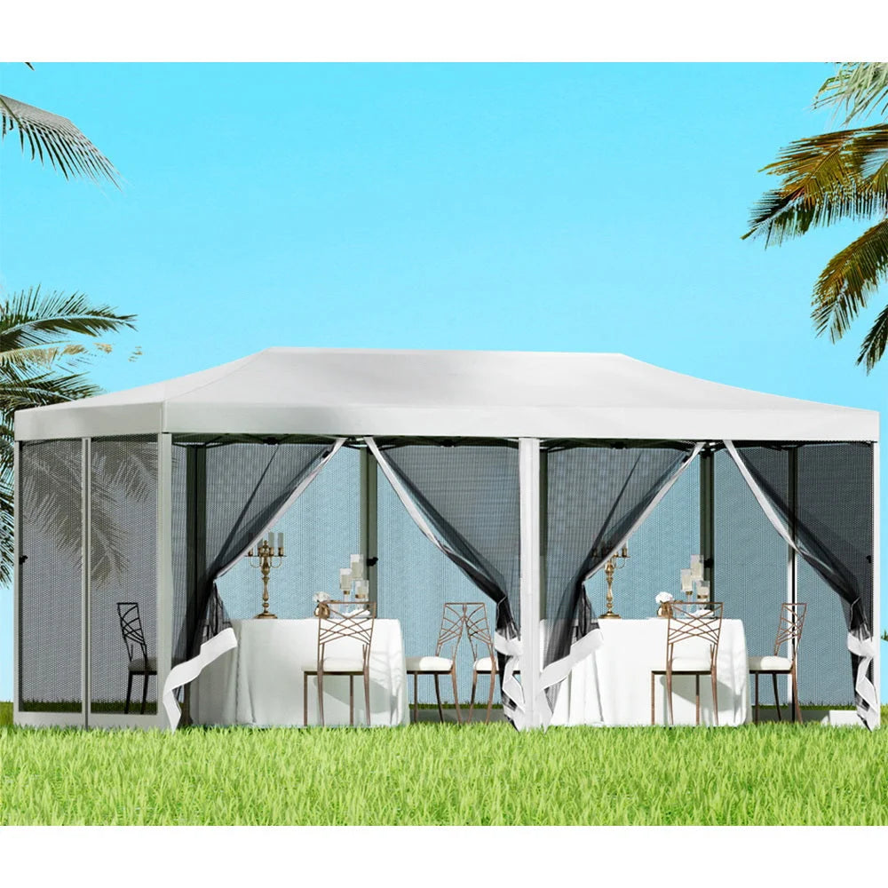 Gazebo Pop-Up Marquee 3x6M Wedding Party Outdoor Camping