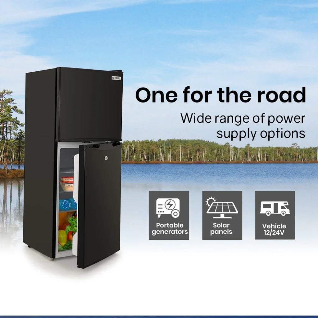 GECKO 125L Portable Upright Fridge 12V/24V for Motorhome