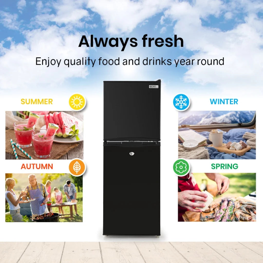 GECKO 125L Portable Upright Fridge 12V/24V for Motorhome