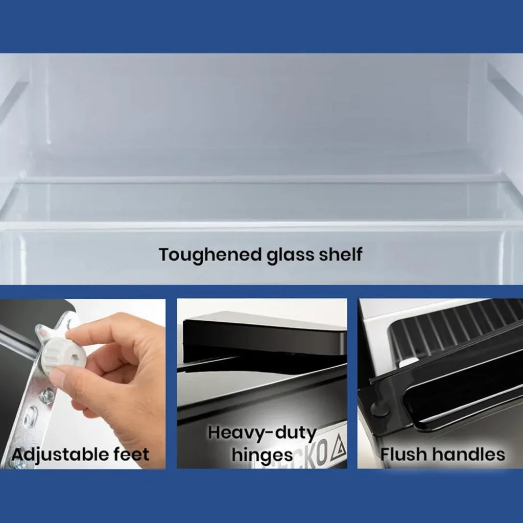 GECKO 125L Portable Upright Fridge 12V/24V for Motorhome