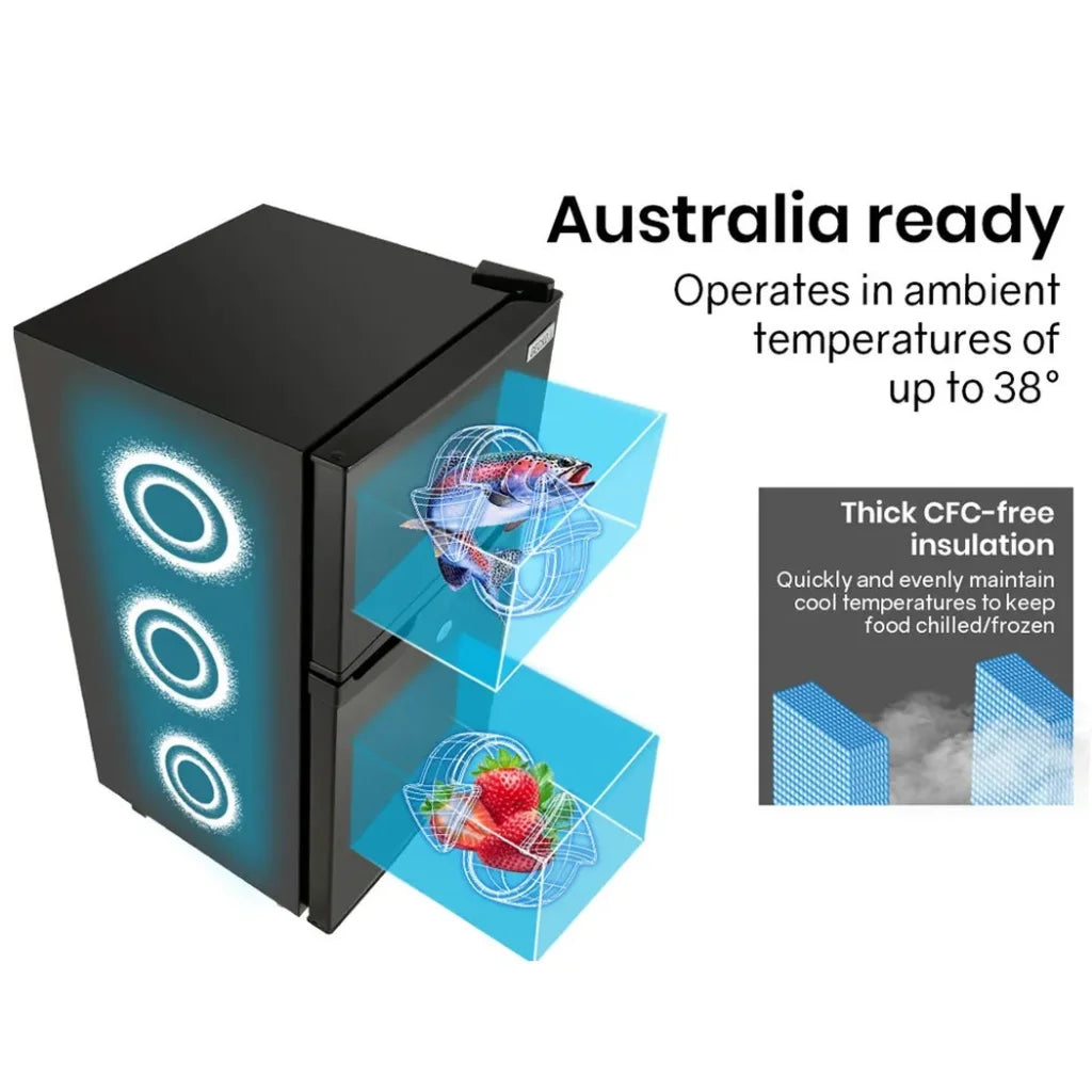 GECKO 125L Portable Upright Fridge 12V/24V for Motorhome