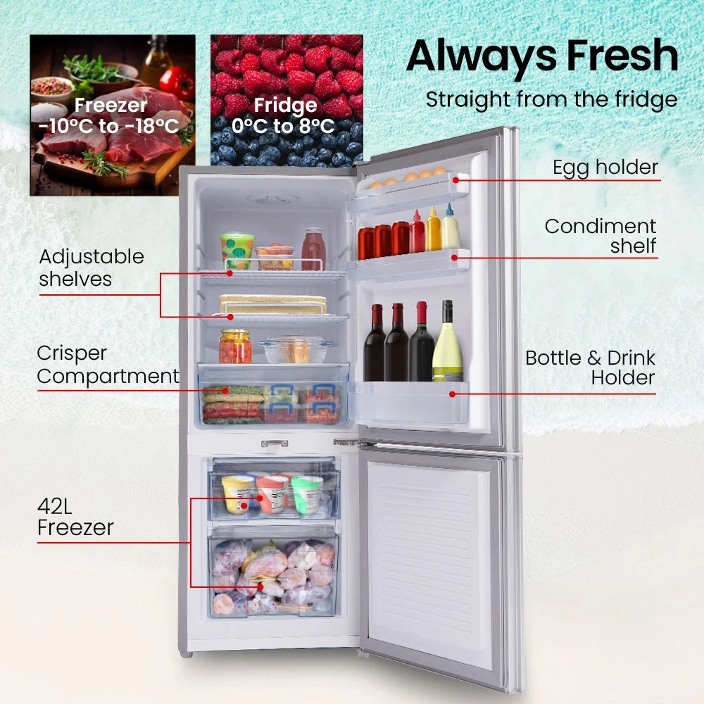GECKO 139L Upright Portable Fridge / Freezer 12V/24V