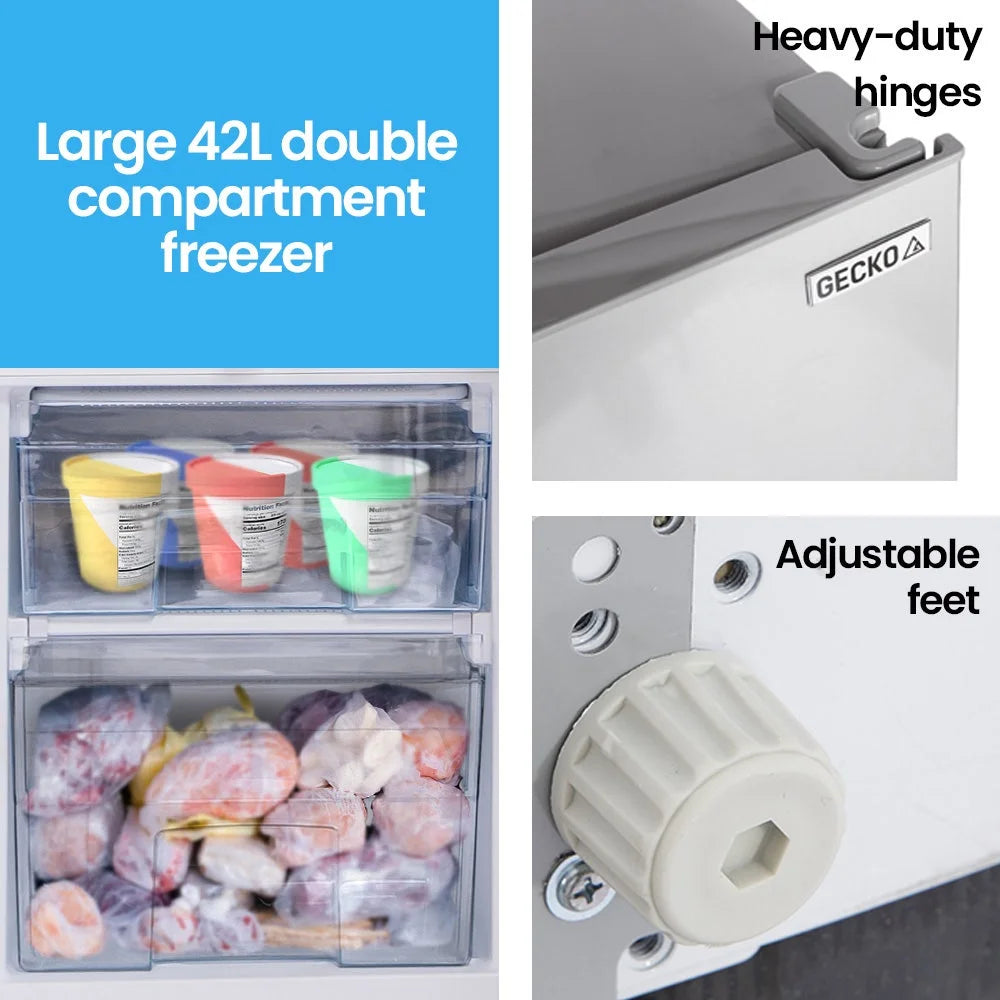 GECKO 139L Upright Portable Fridge / Freezer 12V/24V
