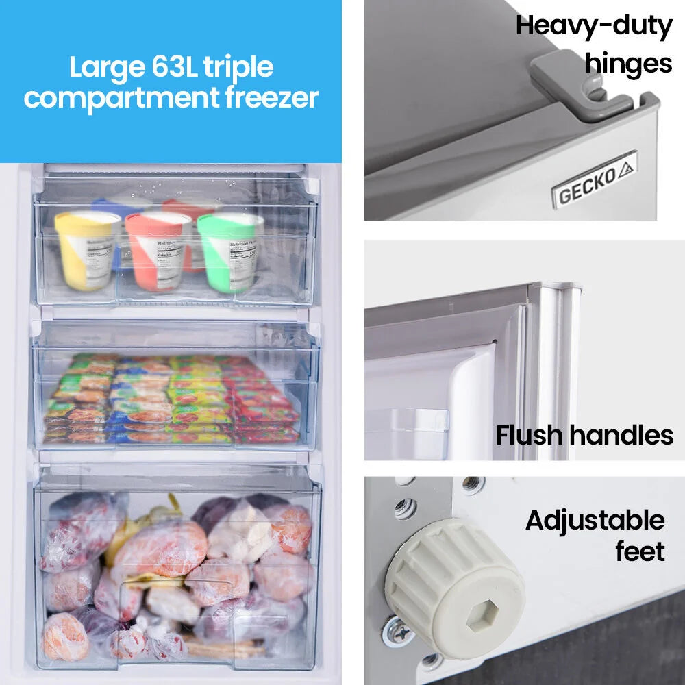 GECKO 160L Upright Portable Fridge / Freezer 12V/24V