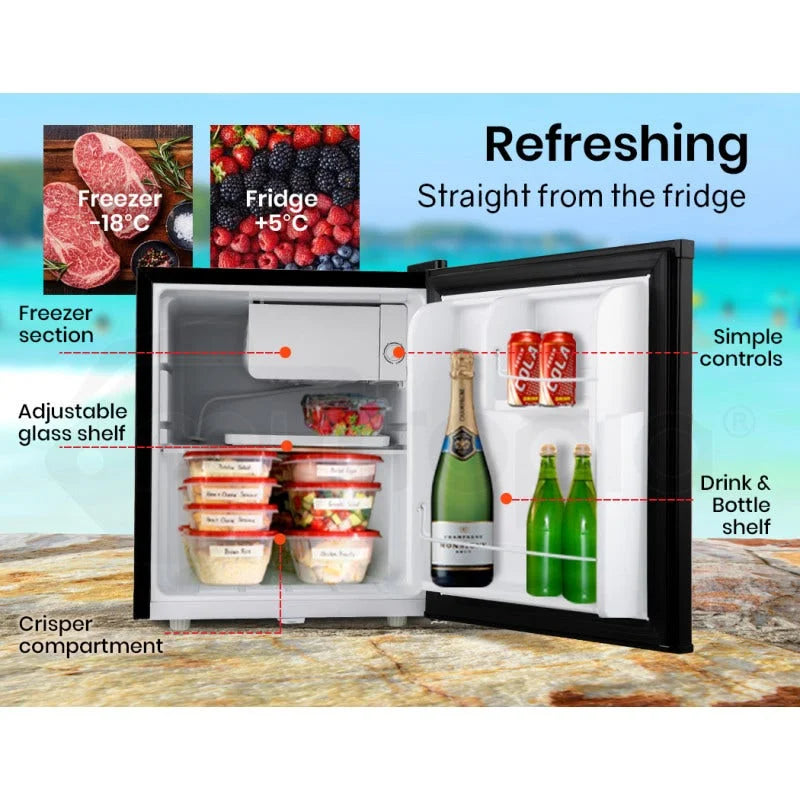 GECKO 57L Portable Camping Bar Fridge with Freezer 12V/24V
