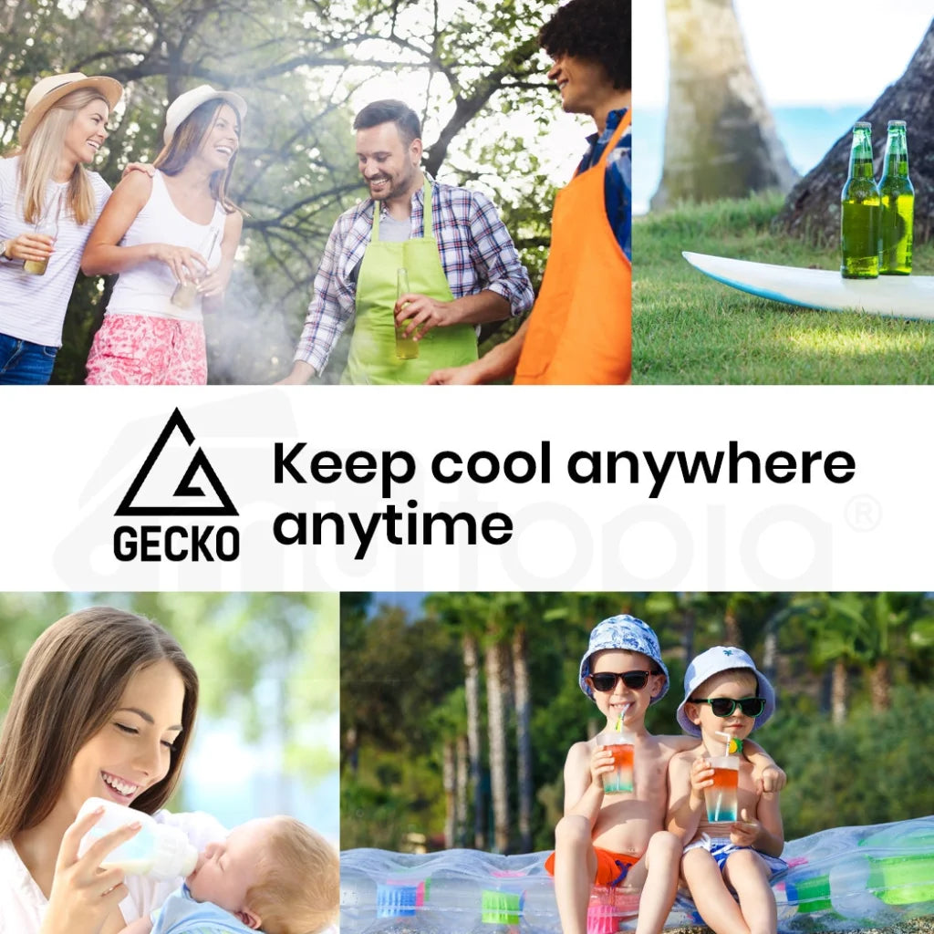 GECKO 57L Portable Camping Bar Fridge with Freezer 12V/24V