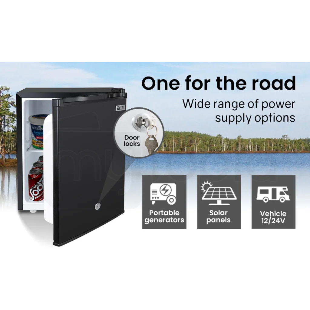 GECKO 57L Portable Camping Bar Fridge with Freezer 12V/24V