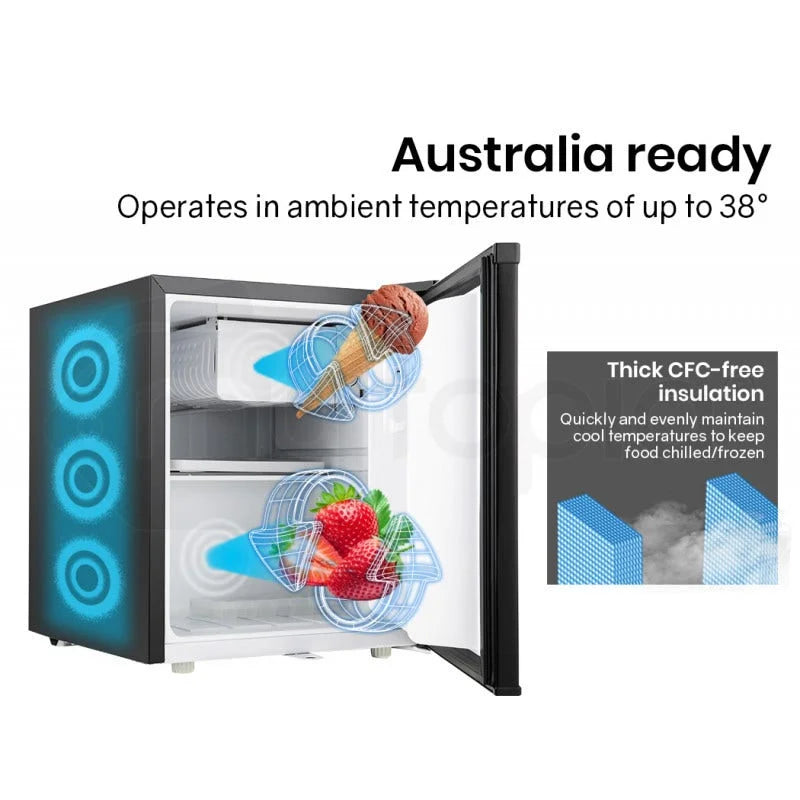 GECKO 57L Portable Camping Bar Fridge with Freezer 12V/24V