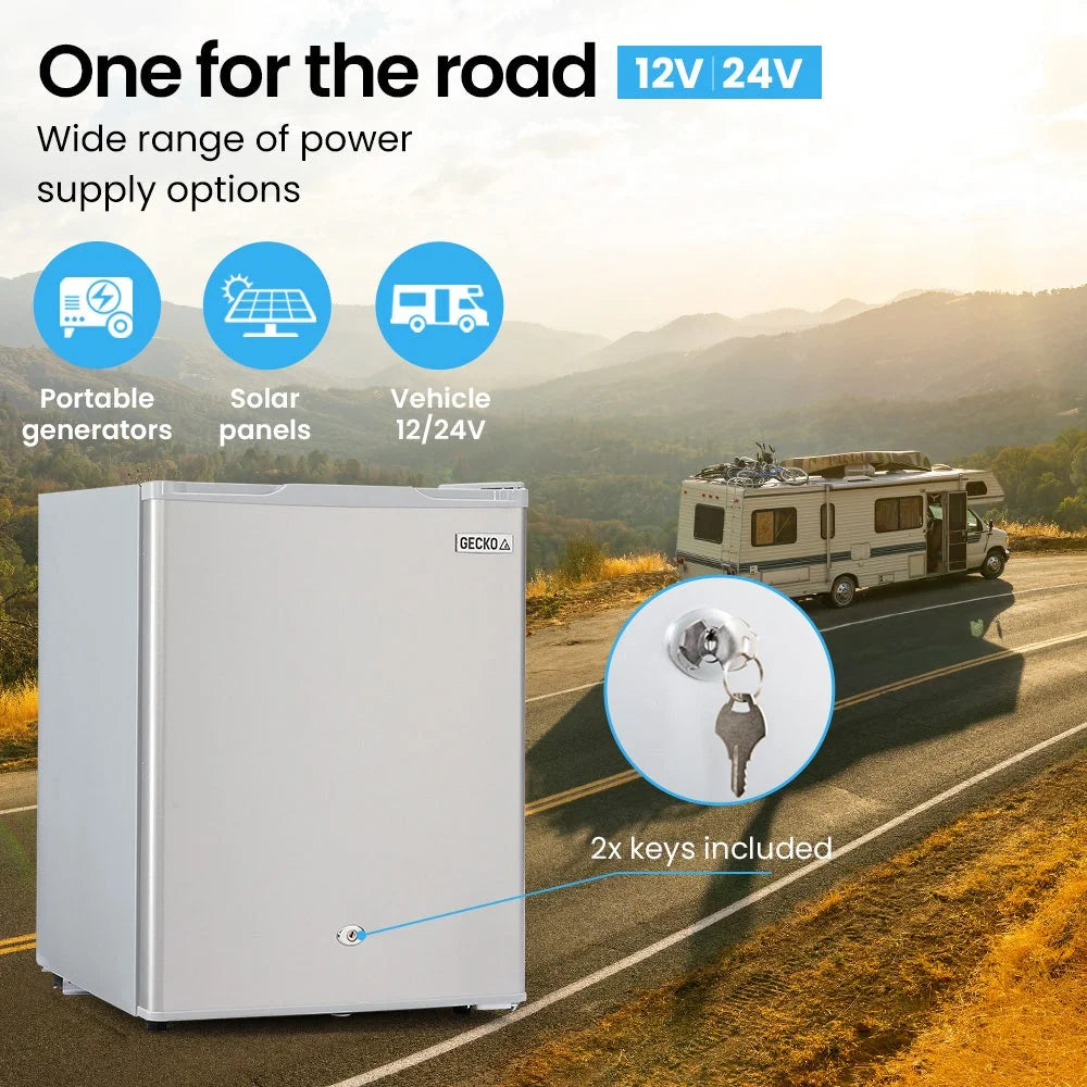 GECKO 70L Portable Bar Fridge and Freezer 12V/24V
