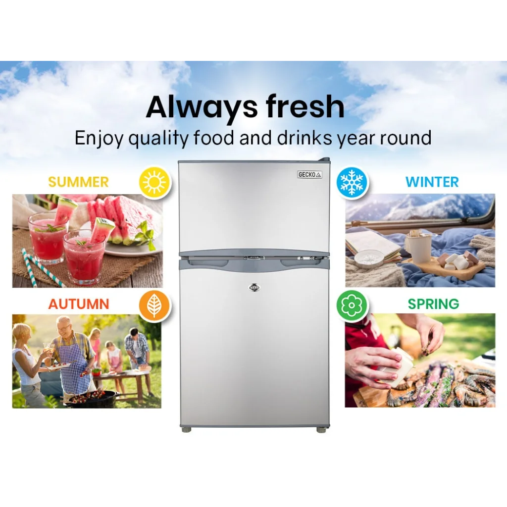 GECKO 95L Portable Upright Fridge 12V/24V for Motorhome