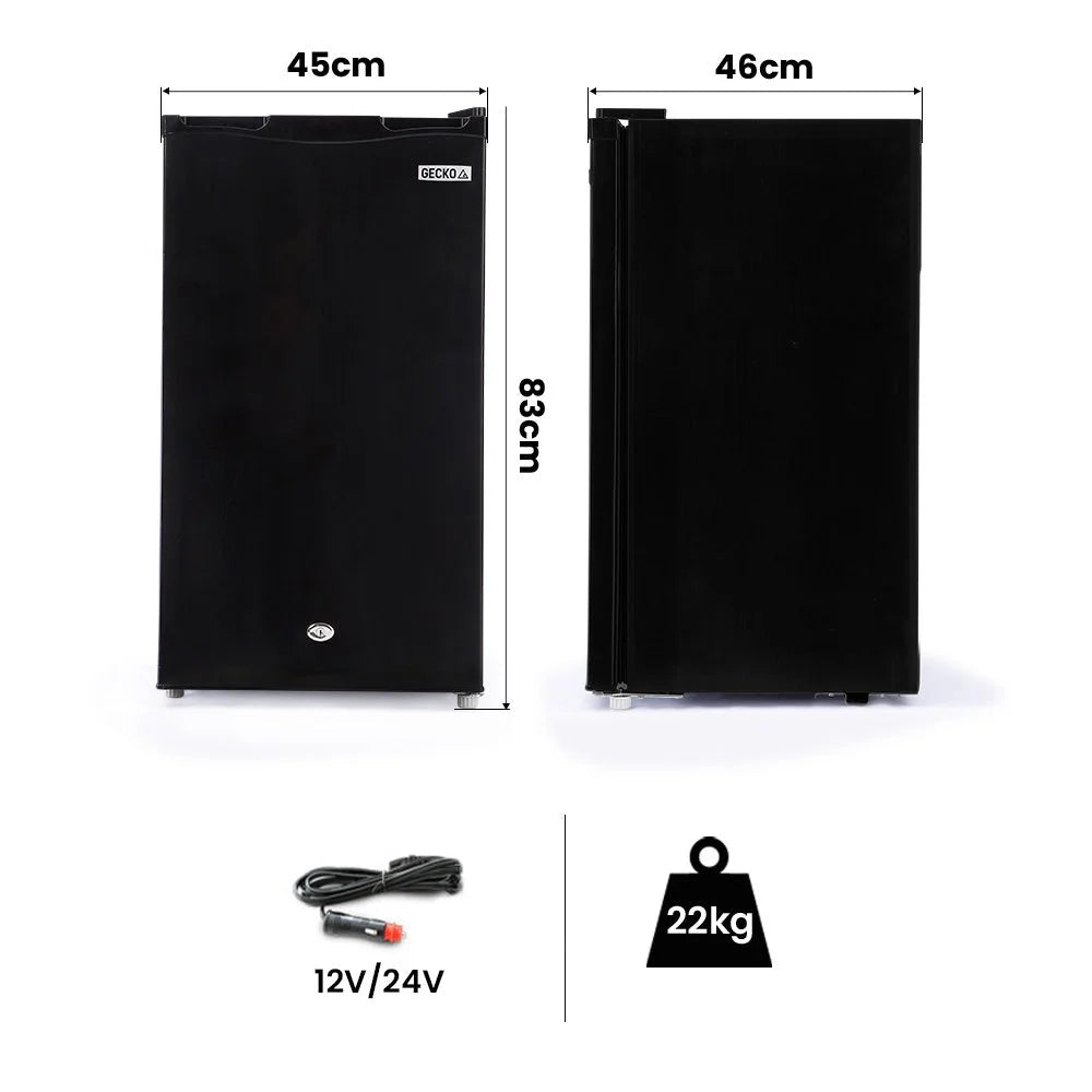 GECKO 95L Portable Upright Fridge and Freezer 12V/24V