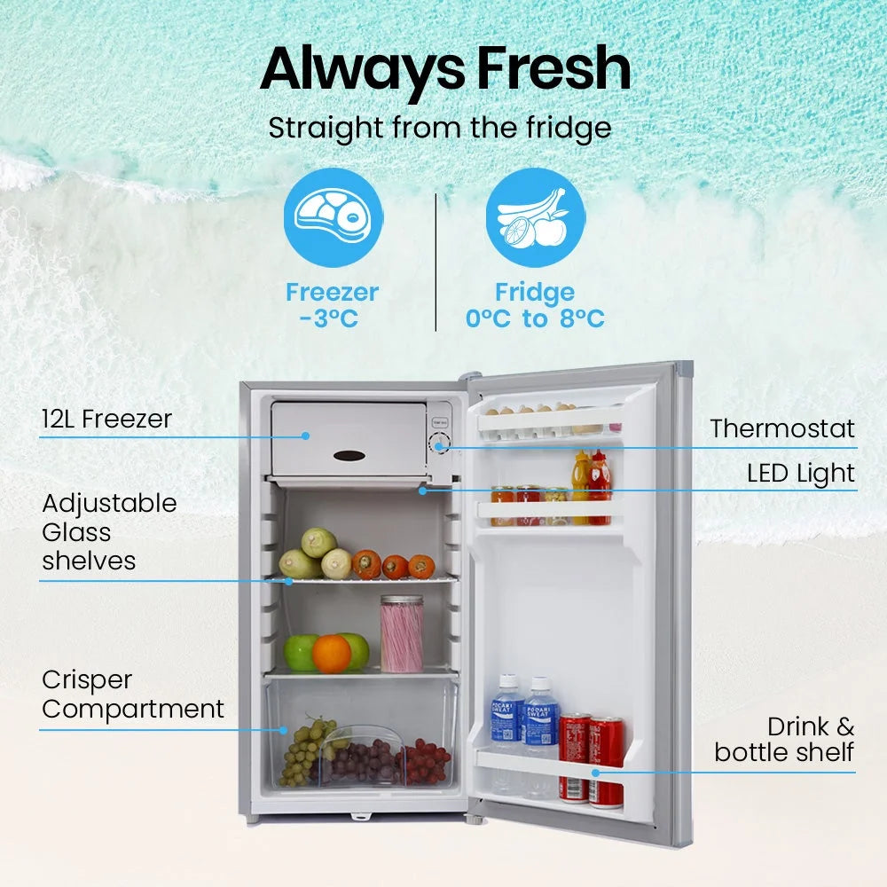 GECKO 95L Portable Upright Fridge and Freezer 12V/24V