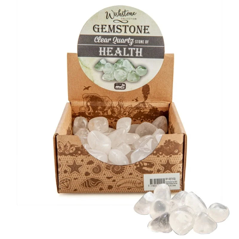Gemstone Tumbled Clear Quartz (SENT AT RANDOM) - Health &