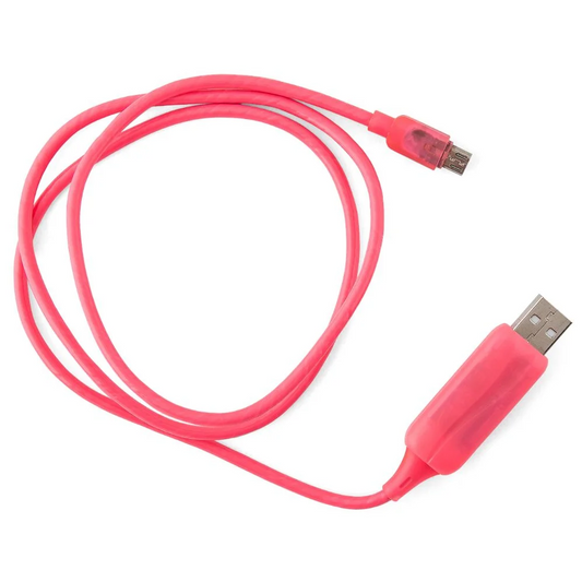 GENERIC 1m LED Light-Up Visible Flowing Micro USB Charger