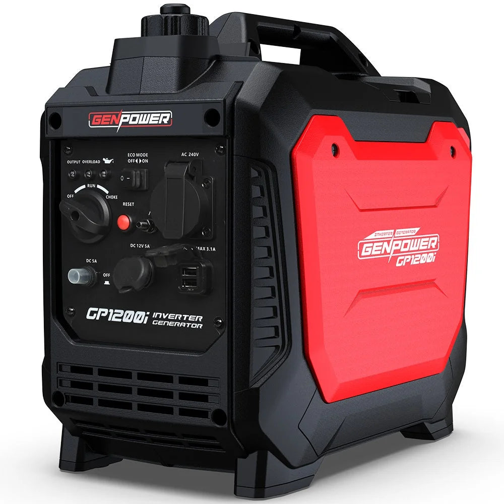GENPOWER 1.2kW Peak 1.0kW Inverter Generator Portable