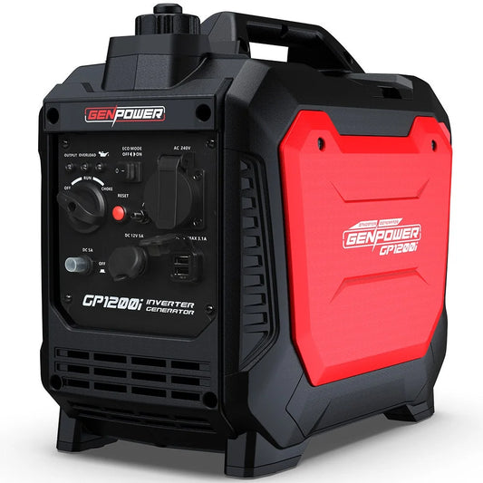GENPOWER 1.2kW Peak 1.0kW Inverter Generator Portable