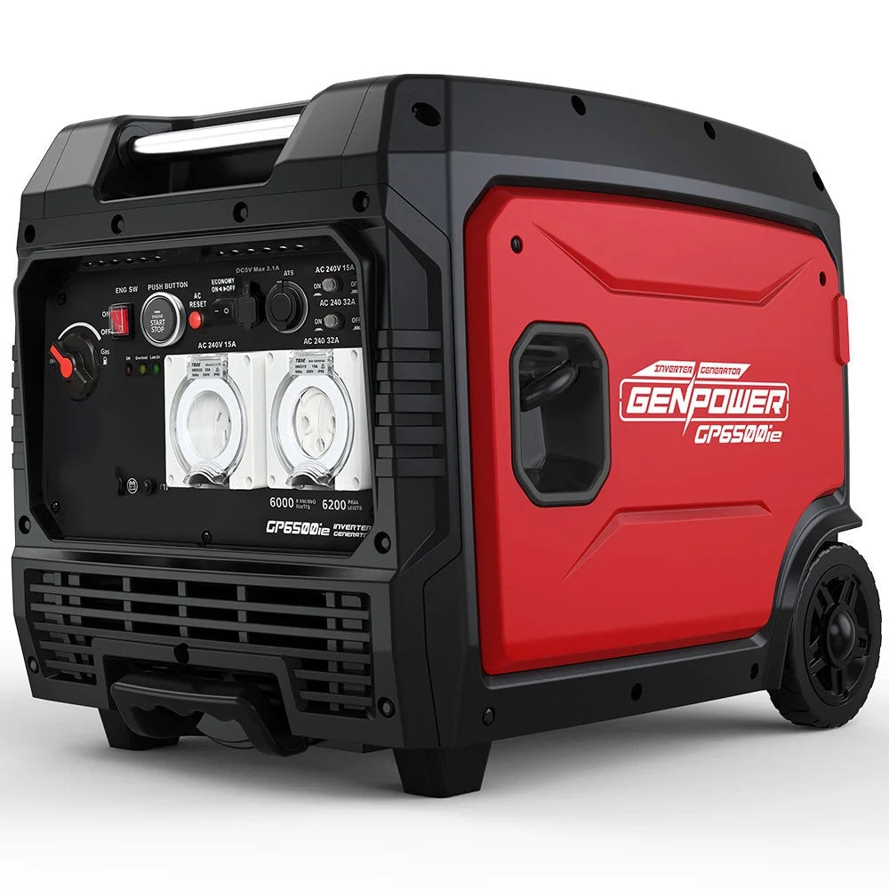 GENPOWER 6.2kW Peak 6.0kW Inverter Generator Push Button &
