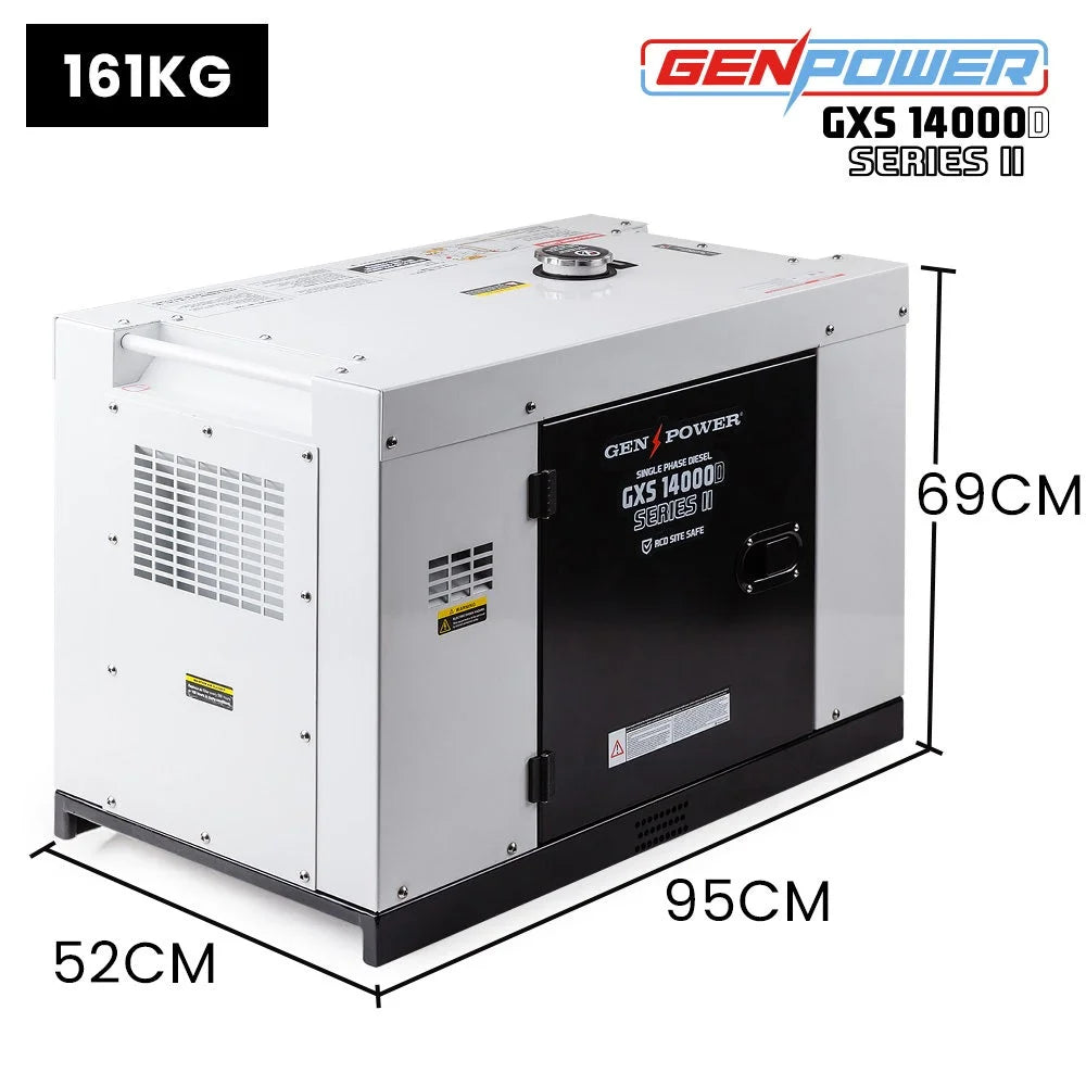 GENPOWER 8.4kW Peak 6kW Rated Commercial Diesel Generator