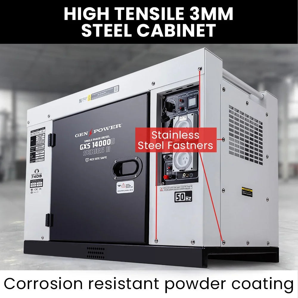 GENPOWER 8.4kW Peak 6kW Rated Commercial Diesel Generator