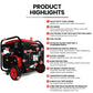 GENPOWER 8.5kW Peak 7.2kw Open Frame Inverter Generator