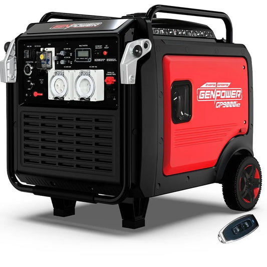 GENPOWER 8.5kW Peak 8.2kW Inverter Generator Push Button &