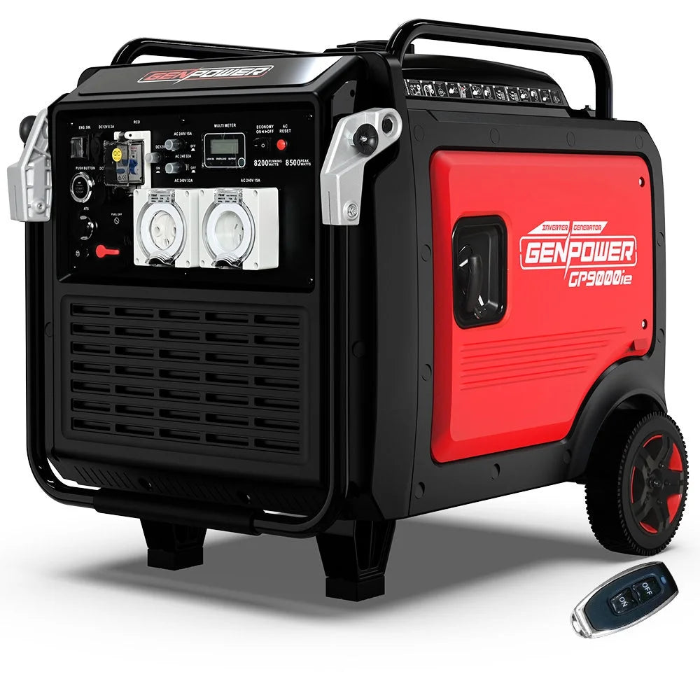 GENPOWER 8.5kW Peak 8.2kW Inverter Generator Push Button &