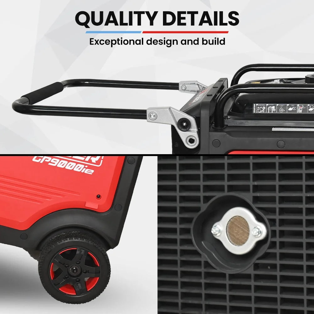 GENPOWER 8.5kW Peak 8.2kW Inverter Generator Push Button &