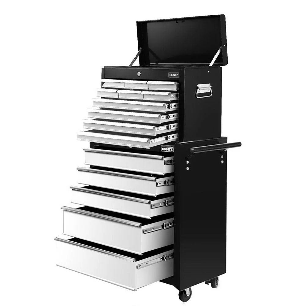 Tool trolley with tray shelves and side handles