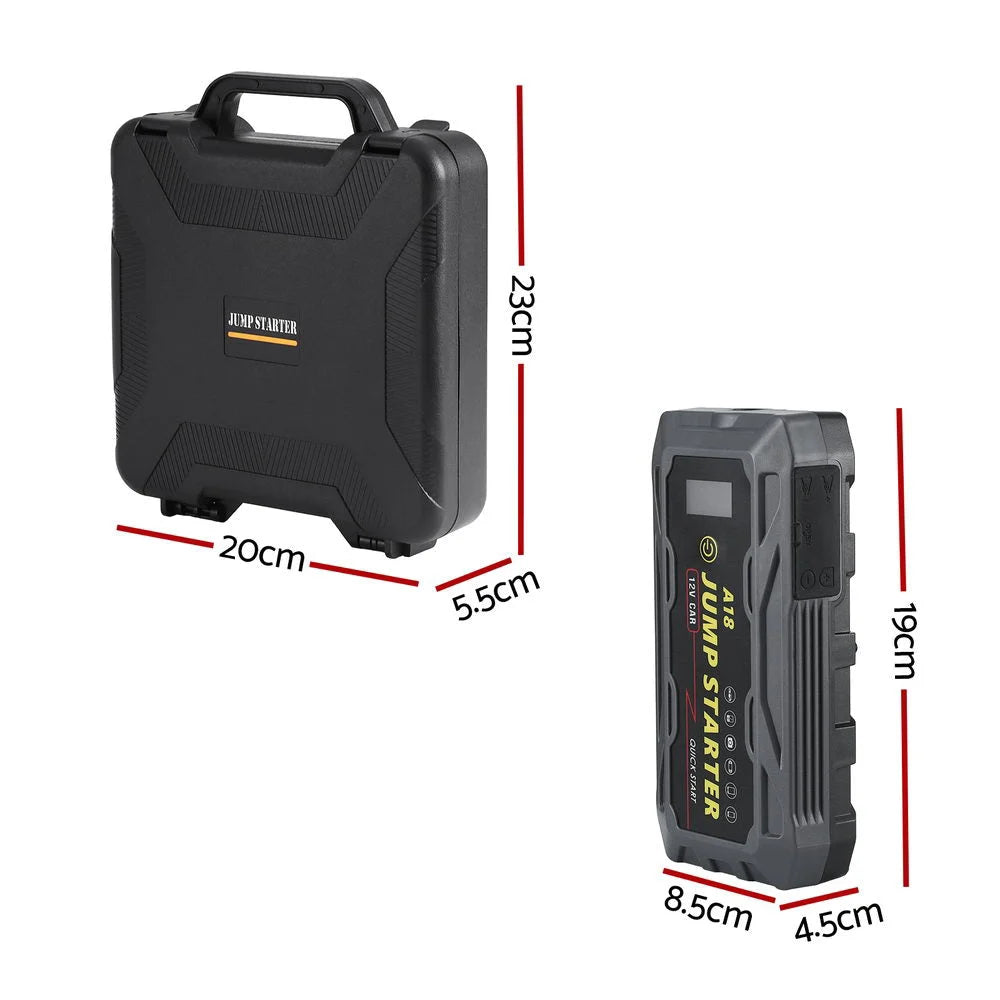 Giantz 2000A Portable Car Jump Starter 12V Lithium Battery