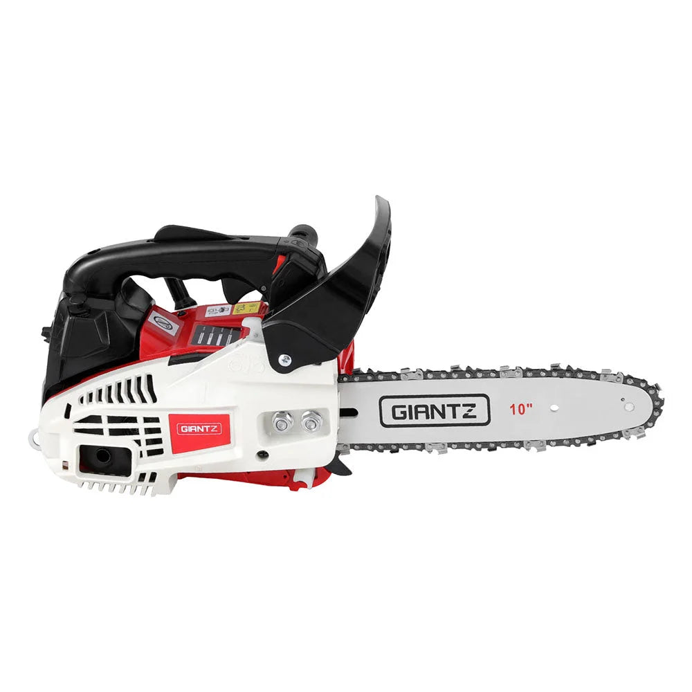 Giantz 25cc Petrol Chainsaw 10’’ Bar E-Start Tree Pruning