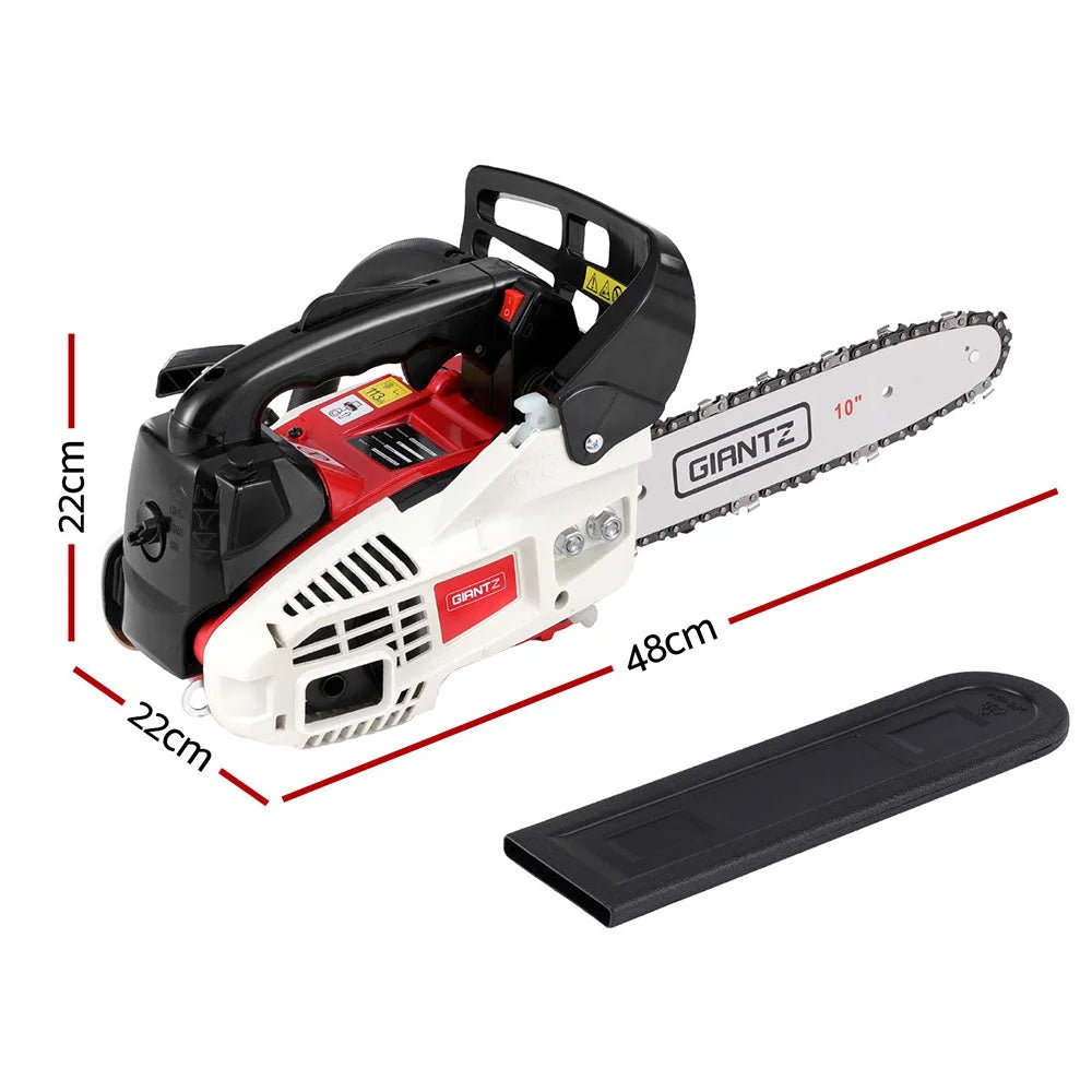 Giantz 25cc Petrol Chainsaw 10’’ Bar E-Start Tree Pruning