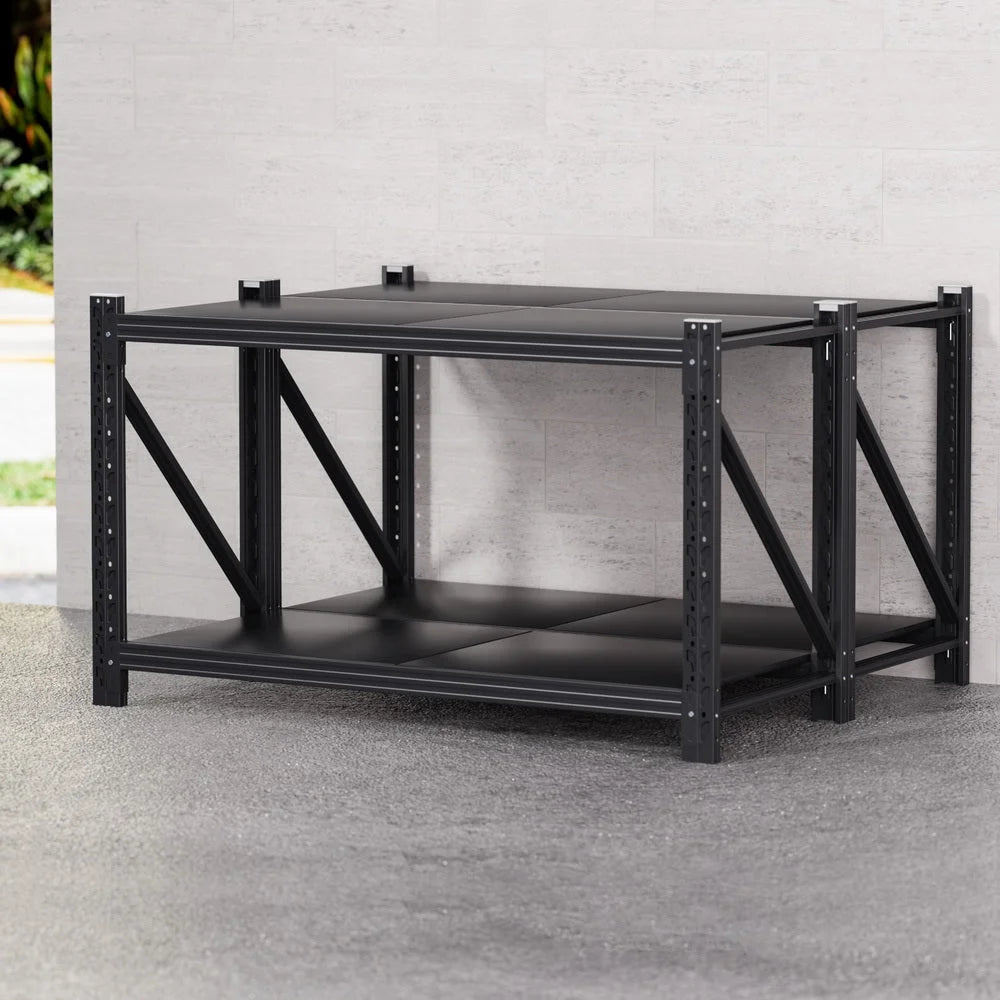 Giantz 2x 0.9M Garage Shelving Workbench Warehouse Rack