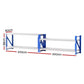 2x 0 9M Garage Shelving Workbench Warehouse Rack giantz