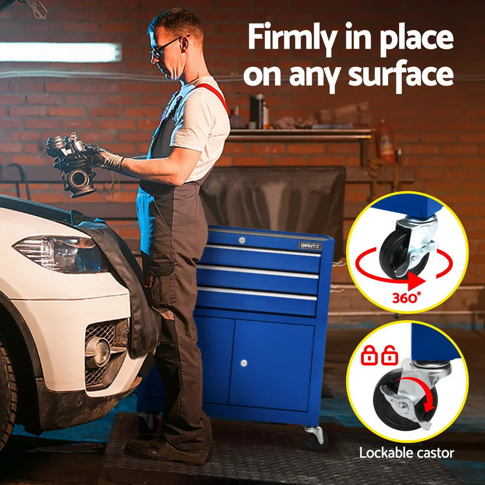 Giantz 3 Drawer Tool Box Cabinet Chest Toolbox Garage