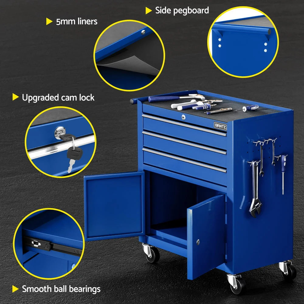 Giantz 3 Drawer Tool Box Cabinet Chest Toolbox Garage