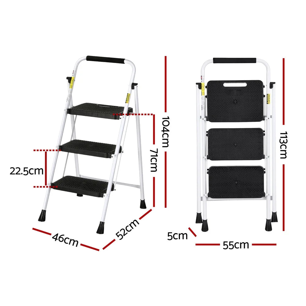 3 Step Ladder Multi Purpose Folding