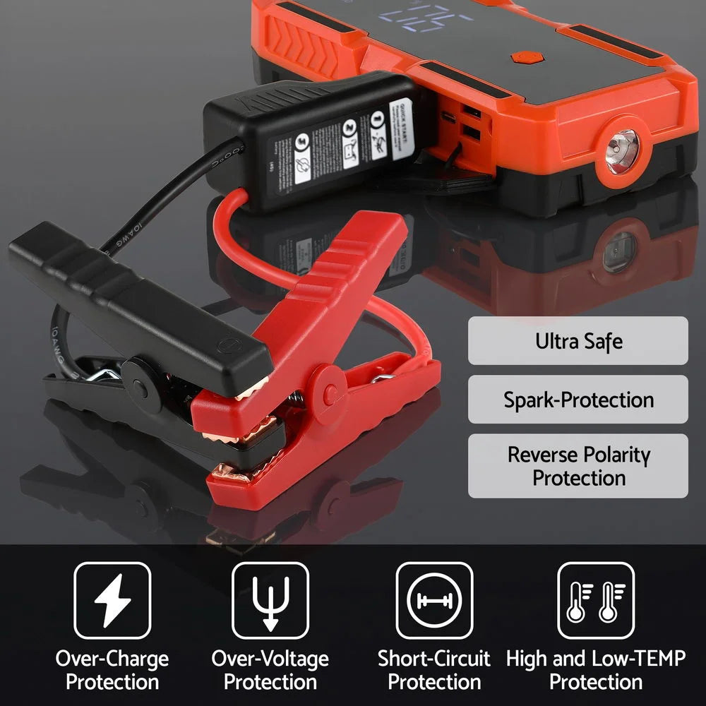 Giantz 3000A Portable Car Jump Starter 12V Lithium Battery