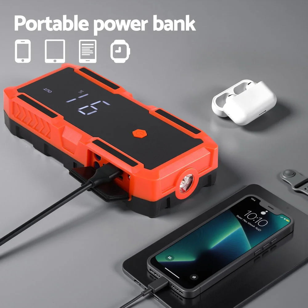 Giantz 3000A Portable Car Jump Starter 12V Lithium Battery