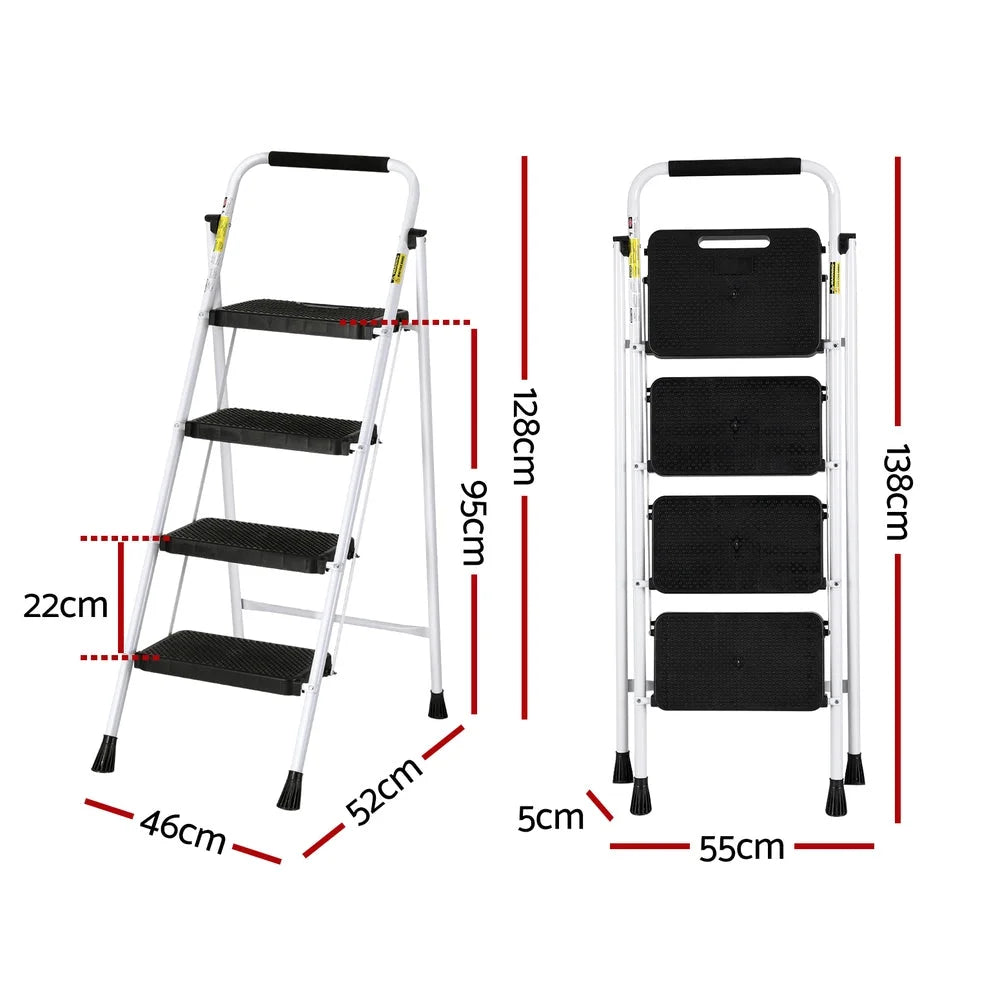 4 Step Ladder Multi Purpose Folding