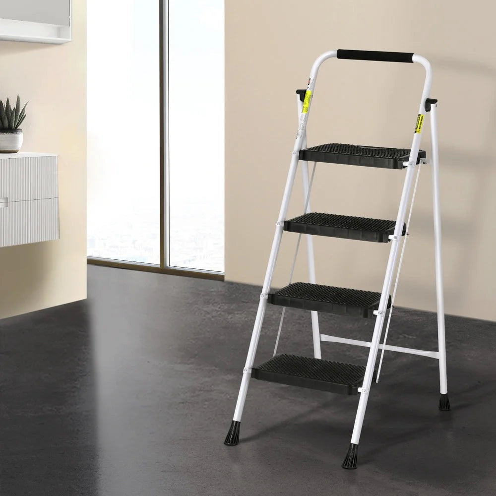 Giantz 4 Step Ladder Multi-Purpose Folding Steel Light
