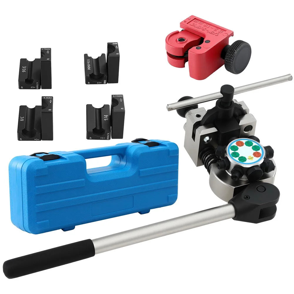 Brake line flaring with handles, panels and accessory pieces