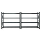 4Mx1 8M Garage Shelving Warehouse Rack Black giantz tools