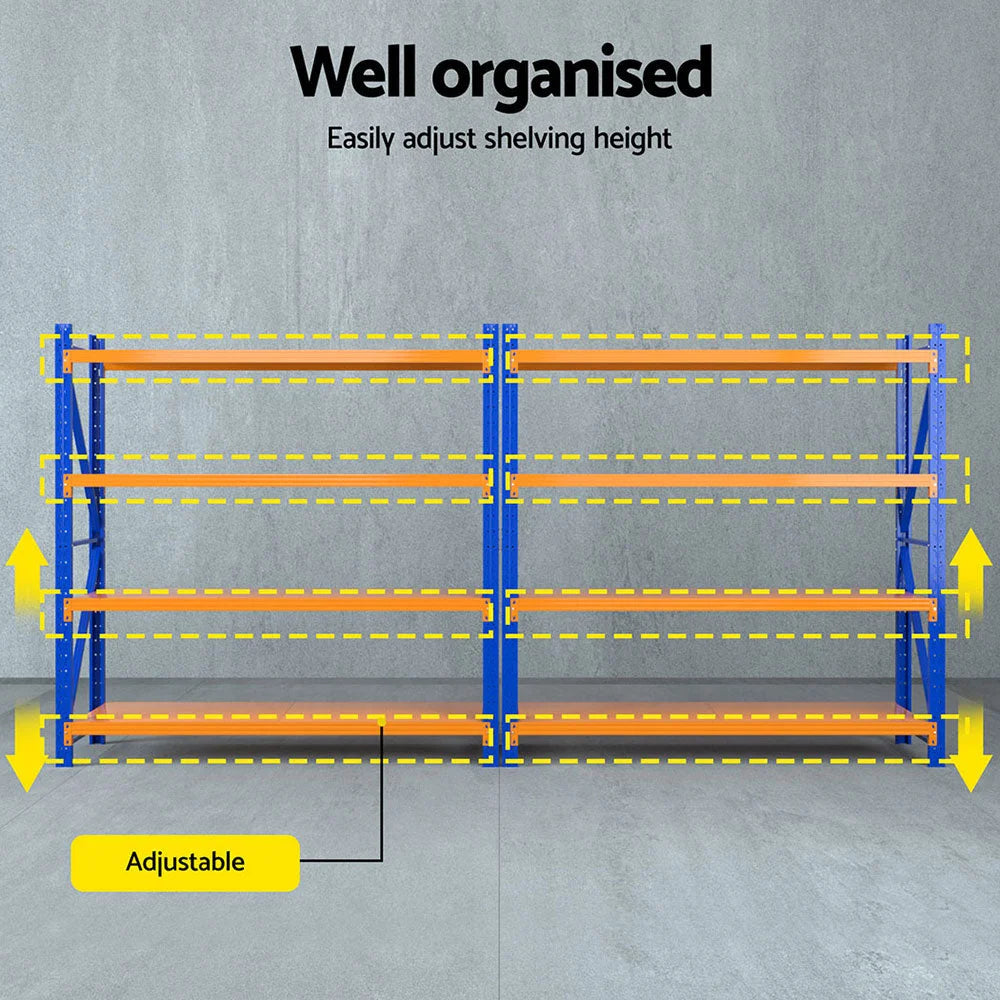 Giantz 4Mx1.8M Warehouse Shelving Garage Rack - Tools >