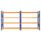 8m garage shelving rack with pallet rack tiers for workshop storage