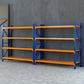 8m garage shelving rack with heavy duty shelves for garage storage