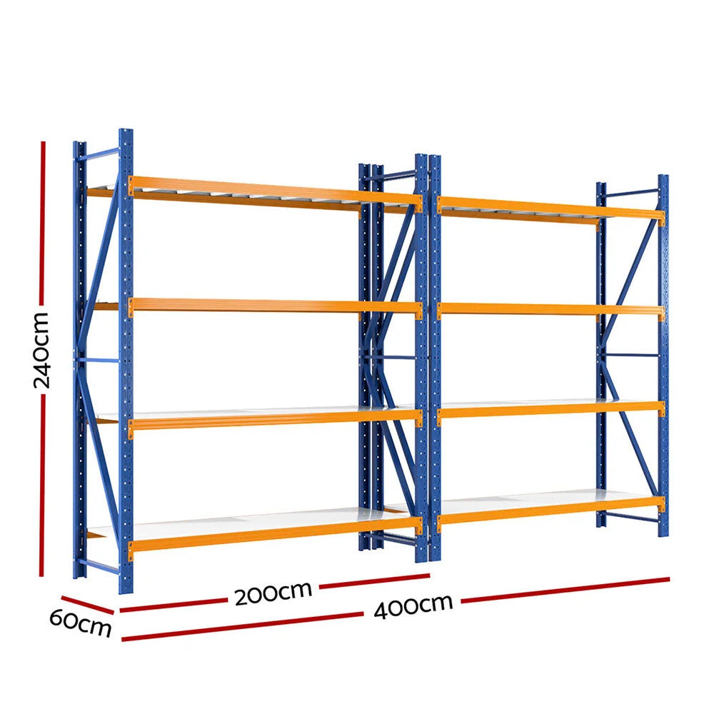 Giantz 4Mx2.4M Garage Shelving Warehouse Rack - Tools >