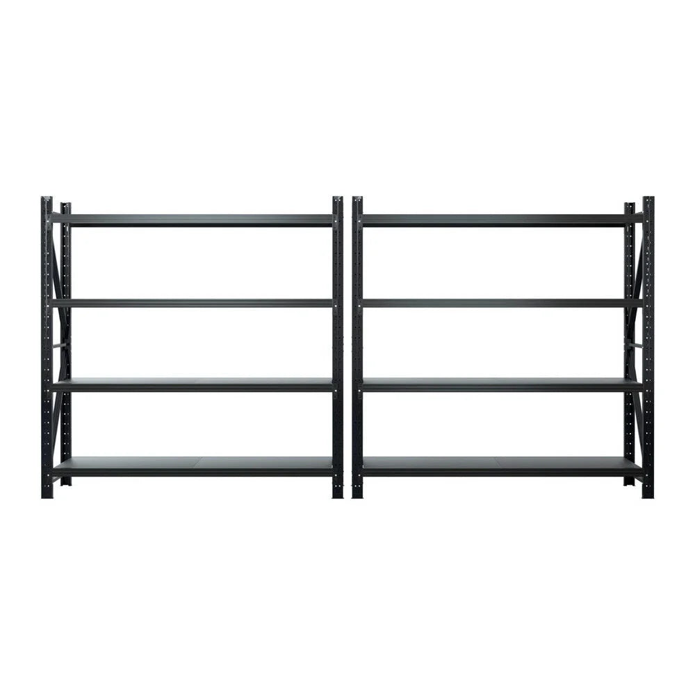 Giantz 4Mx2M Garage Shelving Warehouse Rack Black - Tools >