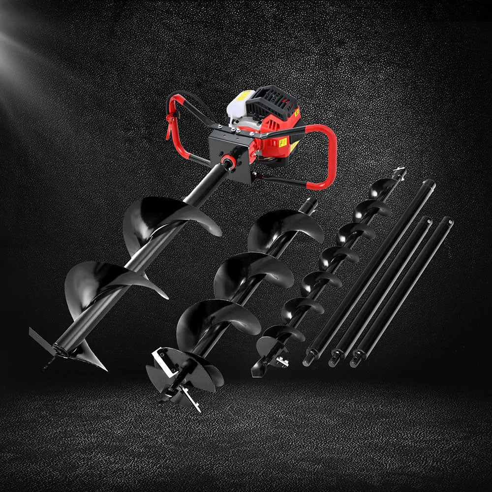 Giantz 65CC Post Hole Digger Petrol Motor Drill Extension