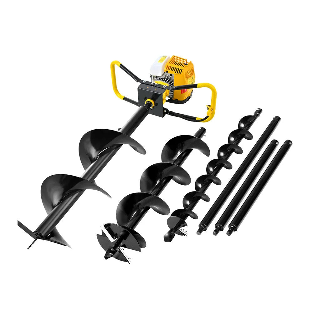 Giantz 74CC Post Hole Digger Petrol Motor Drill Extension