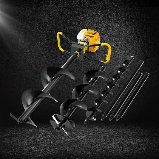 Giantz 74CC Post Hole Digger Petrol Motor Drill Extension